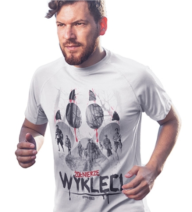 Koszulka termoaktywna ŻOŁNIERZE WYKLĘCI BIAŁA